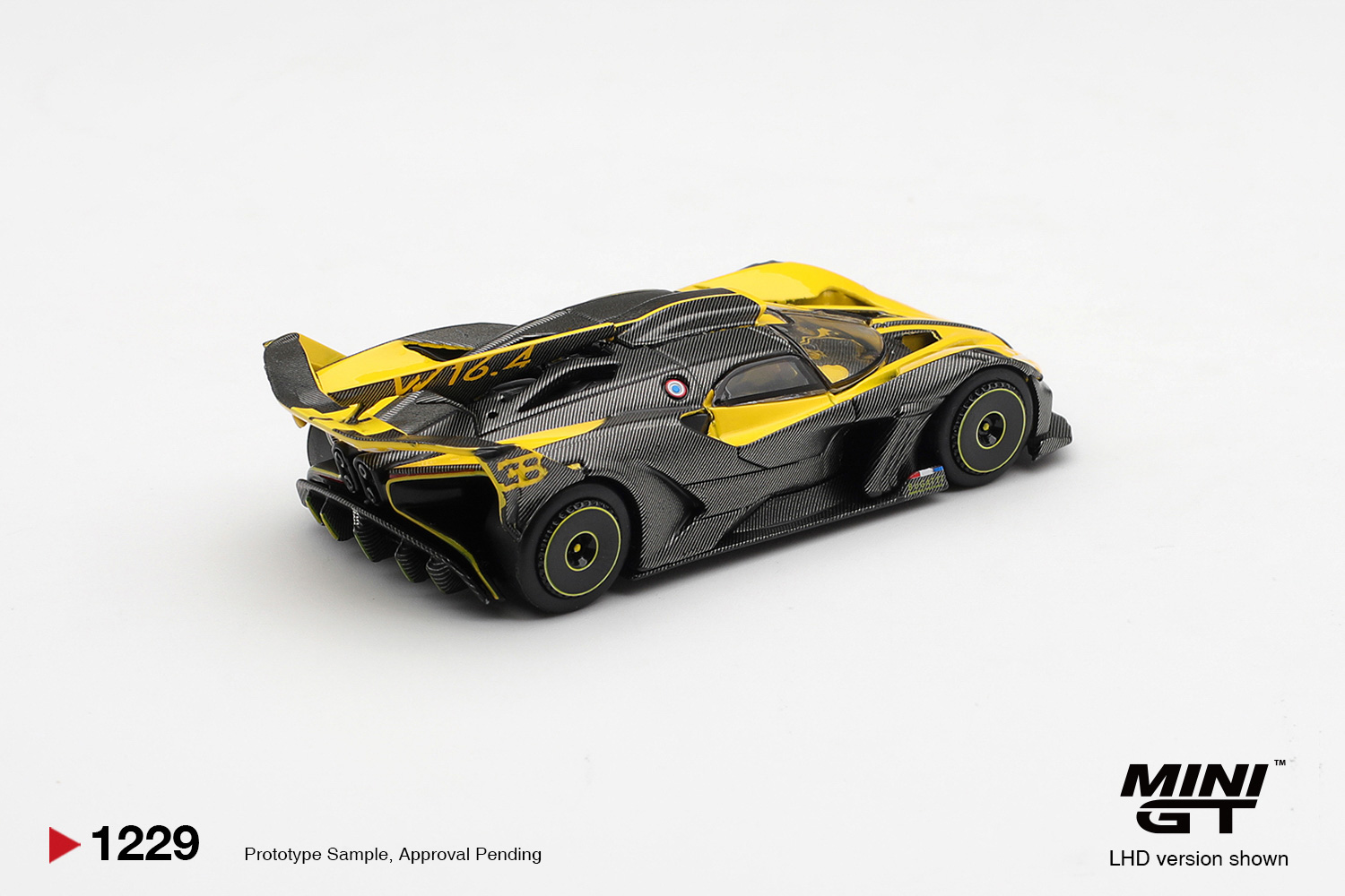 Kids Toys Boys - MINIGT 1/64 Bugatti Bolide Yellow MGT01229-CH