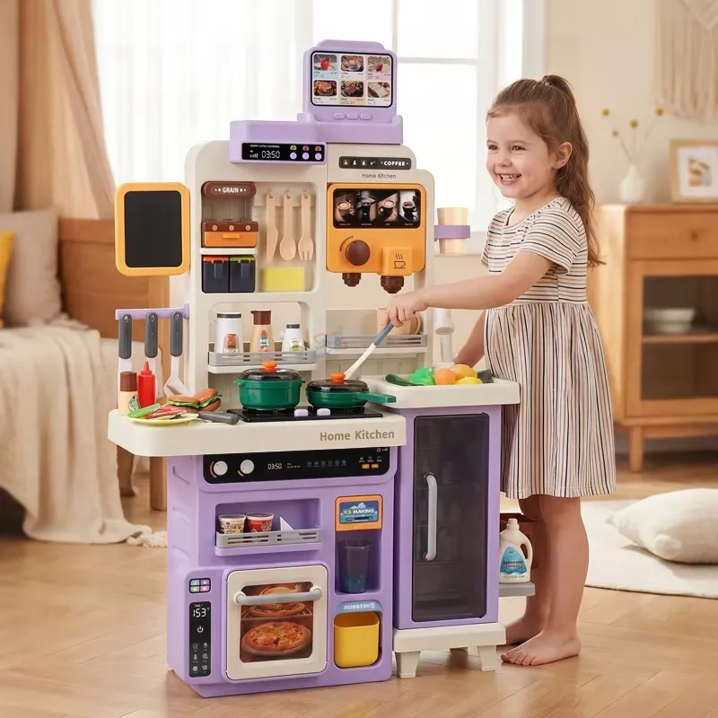 Play Kitchen Set - 90cm Large Pretend Play Kitchen Set