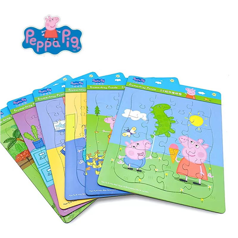 Kids Toys 3 Year Old - Peppa pig Figures MINI Jigsaw Puzzles