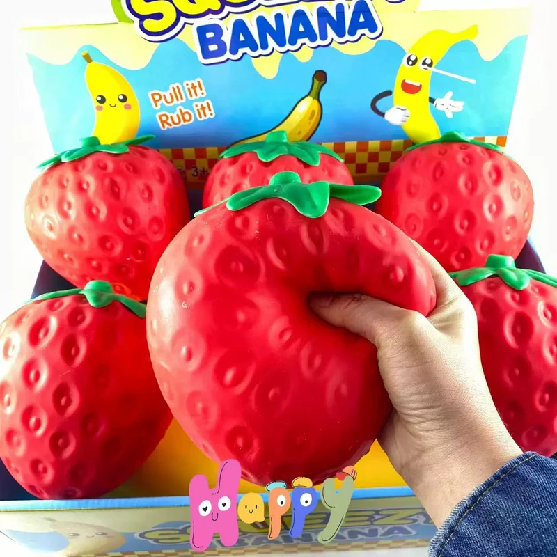 Kids Toys Return Gift - Super Jumbo Strawberry Squishi Cream Scented