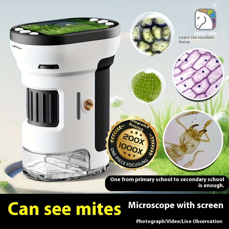 Microscope Kids Science - Kids Microscope Biological Kit 1000x Magnifier