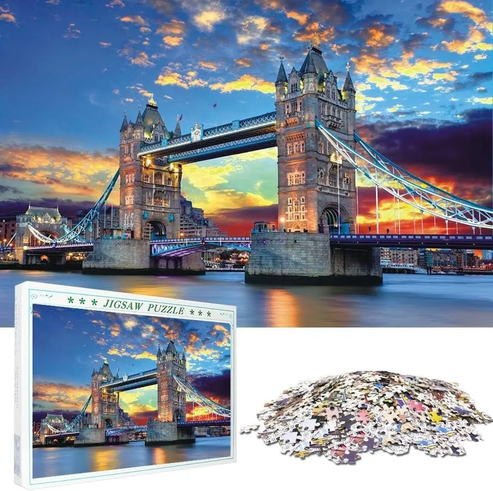 Kids Toys London - 1000 Piece Famous Scenery Jigsaw Puzzle