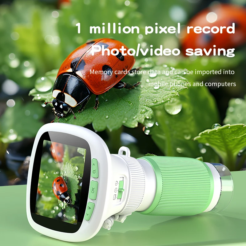 Microscope Kids Science - Kids Handheld Microscope with Rotating Focus