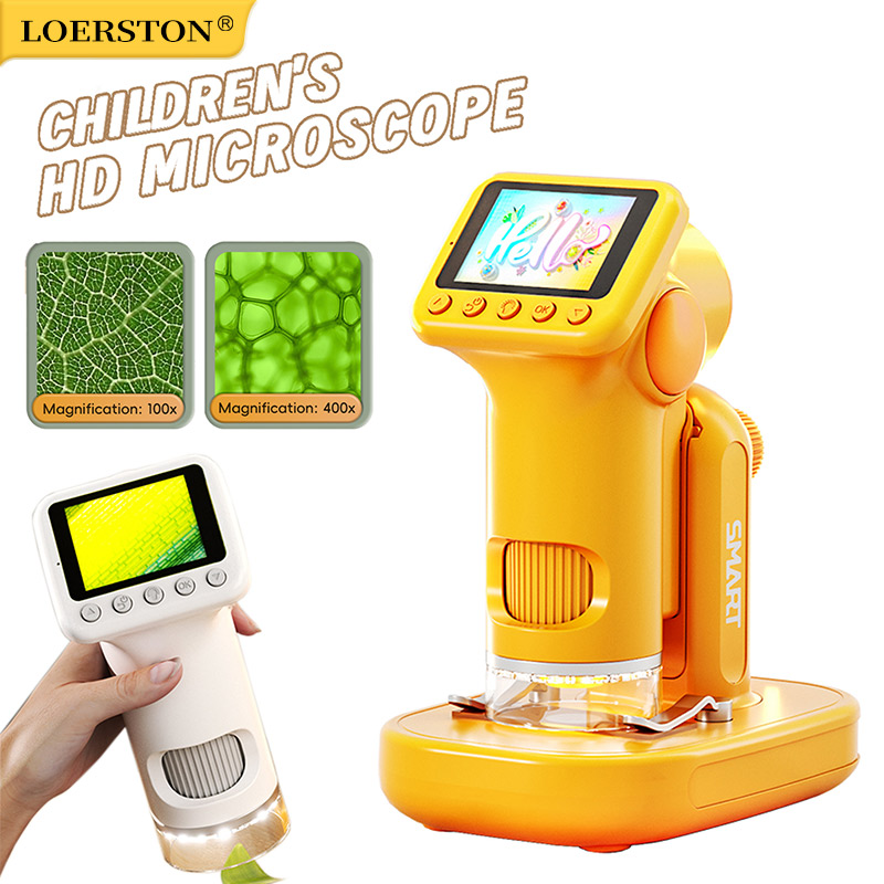 Microscope Kids Science - 1600X Handheld Microscope 2 Inch Screen
