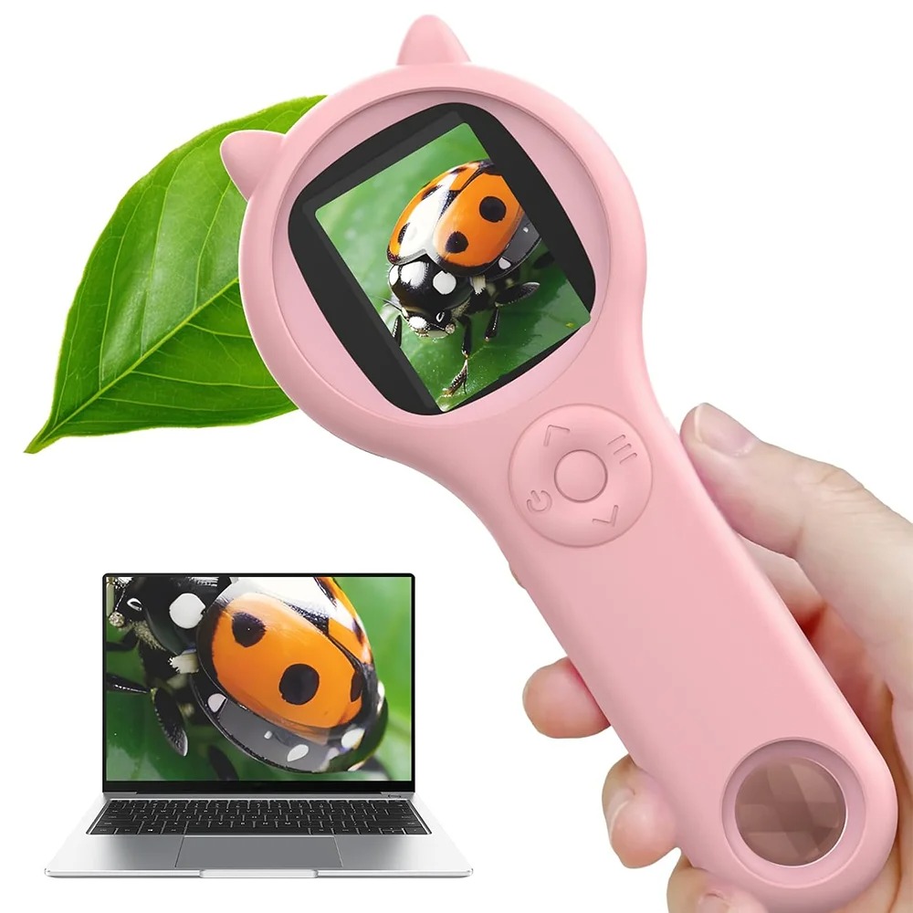 Microscope Kids Science - Kids Microscope Portable Handheld Magnifying Digital