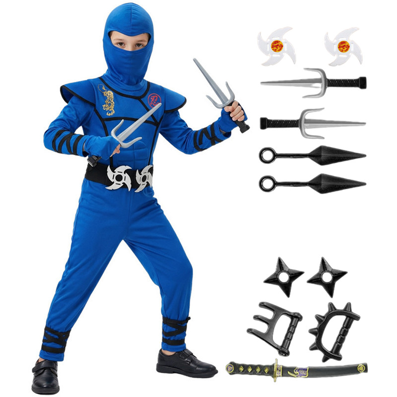 Black and Blue Ninja Costume f - Kids Toys Boys 评论和价格