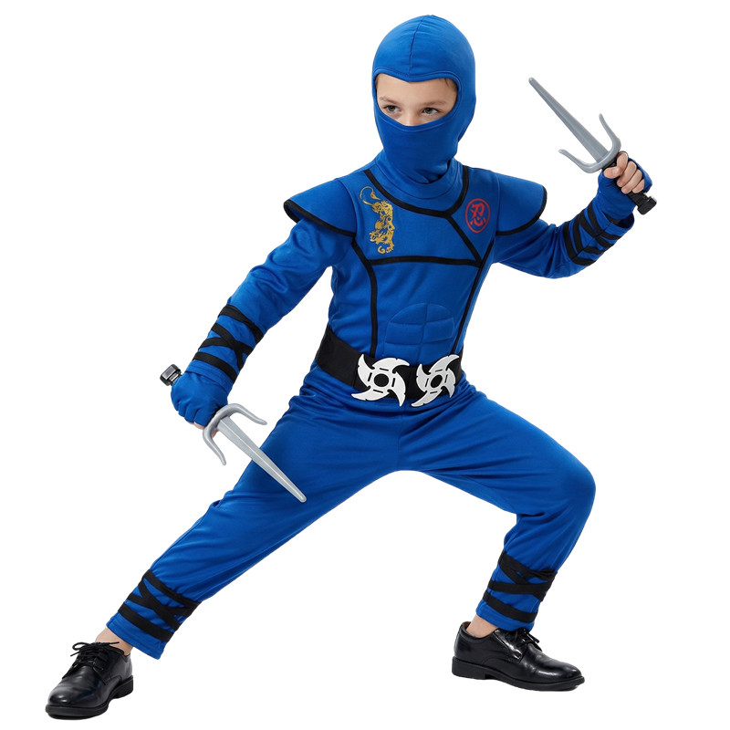 Black and Blue Ninja Costume f - Kids Toys Boys 评论和价格