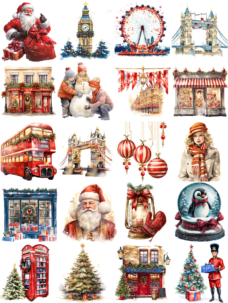 London Christmas Stickers Craf - Kids Toys London 评论和价格