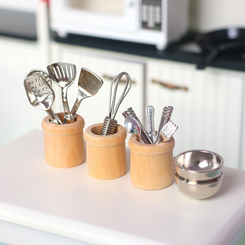 Miniature Kitchen Utensils Set - Play Kitchen Set 评论和价格