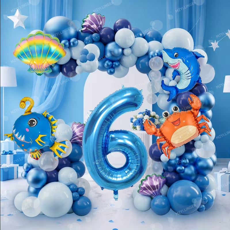 Ocean themed decor balloon set - Water Balloon Set 评论和价格