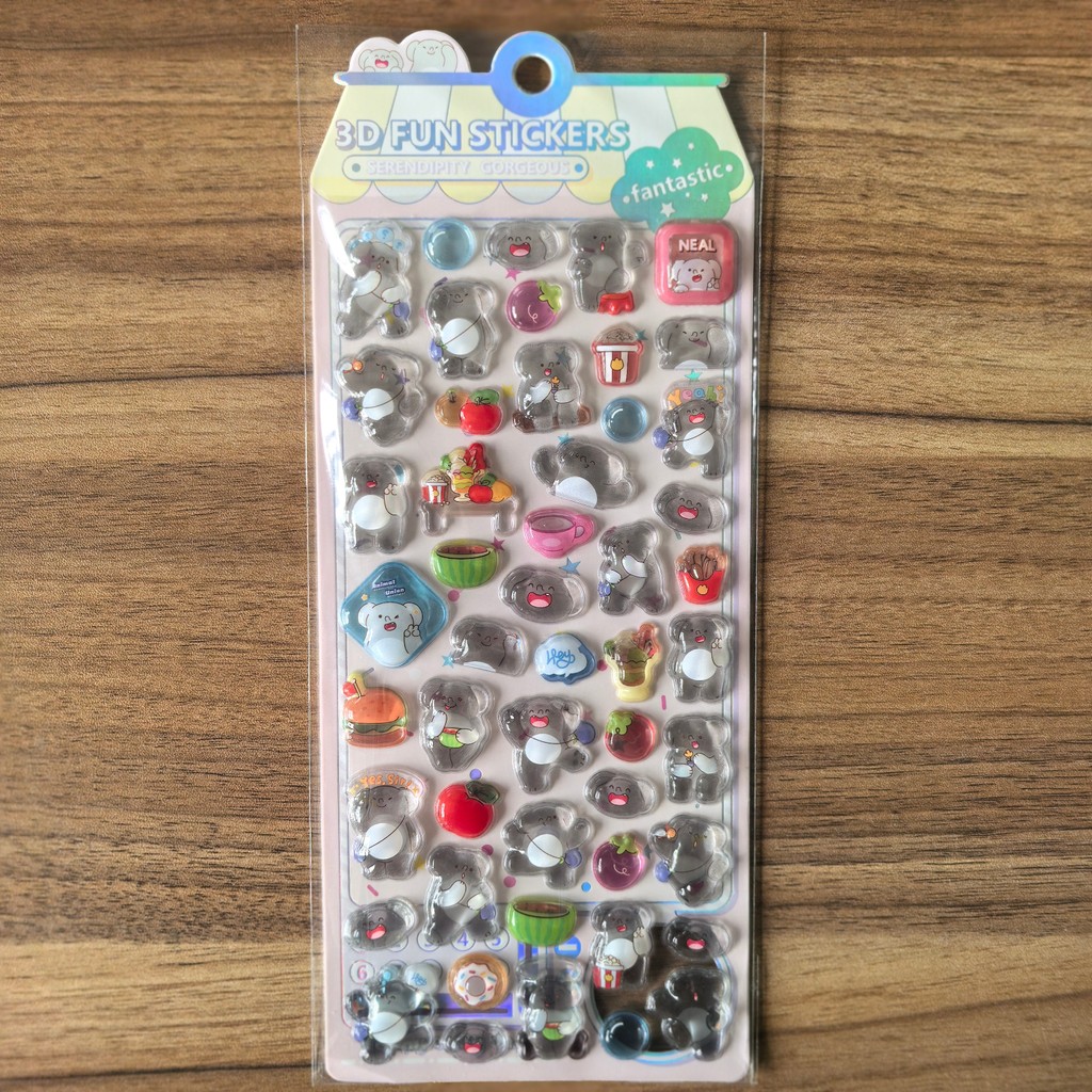 4Pcs 3D Embossed Crystal Anima - Kids Toys Stores 评论和价格