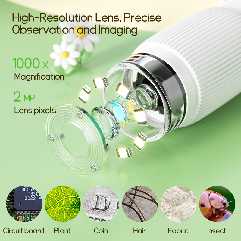 2.0 Inch Mini Pocket Microscop - Microscope Kids Science 评论和价格