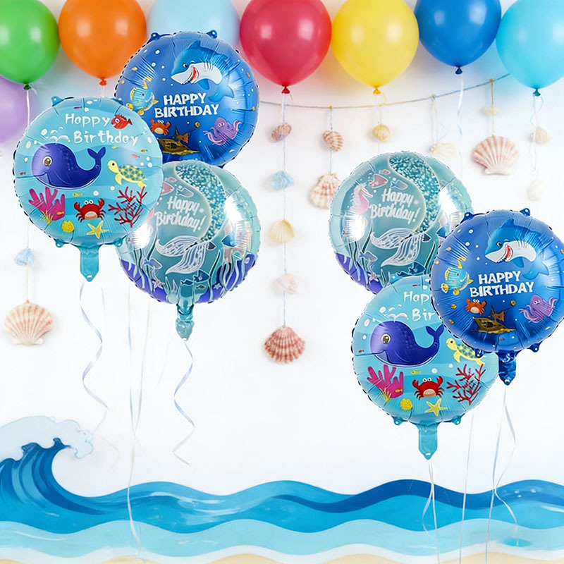 6pcs Ocean Theme Party Balloon - Water Balloon Set 评论和价格