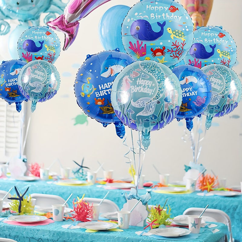 6pcs Ocean Theme Party Balloon - Water Balloon Set 评论和价格