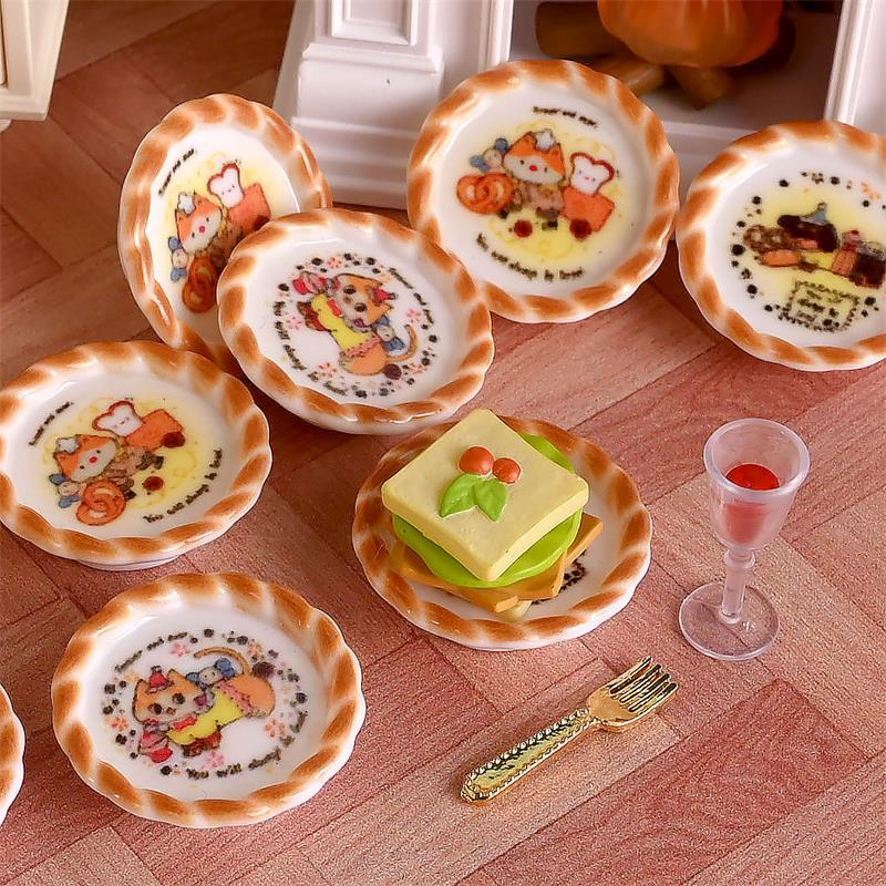 10Pcs/set Dollhouse Miniature  - Kids Toys Return Gift 评论和价格