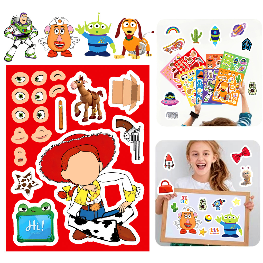 Toy Story 5 Make a Face Sticke - Kids Toys Return Gift 评论和价格