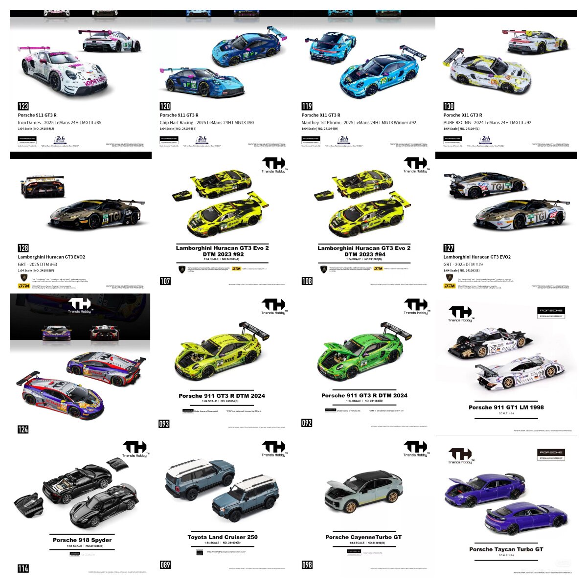 TH 1/64 Porsche 911 GT3 R LeMa - Kids Toys Boys 评论和价格
