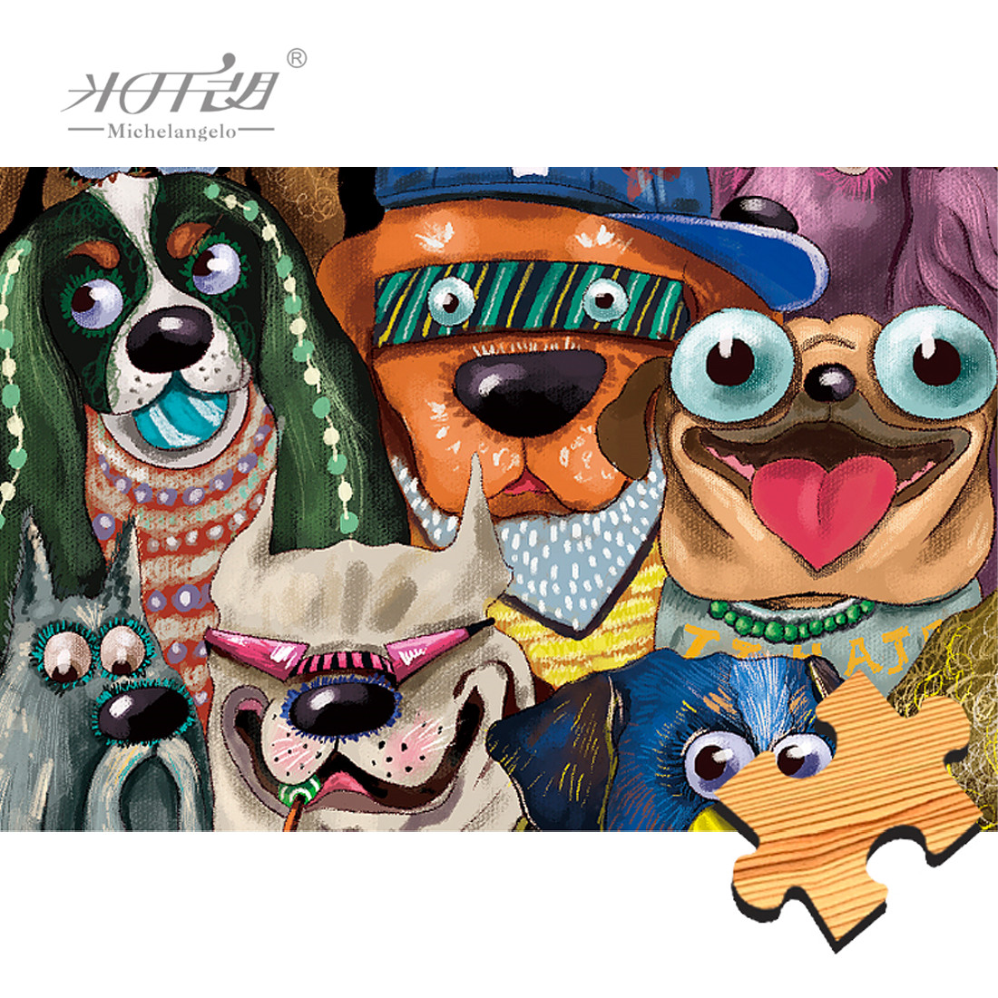 Michelangelo Wooden Jigsaw Puz - Kids Toys Under 500 评论和价格