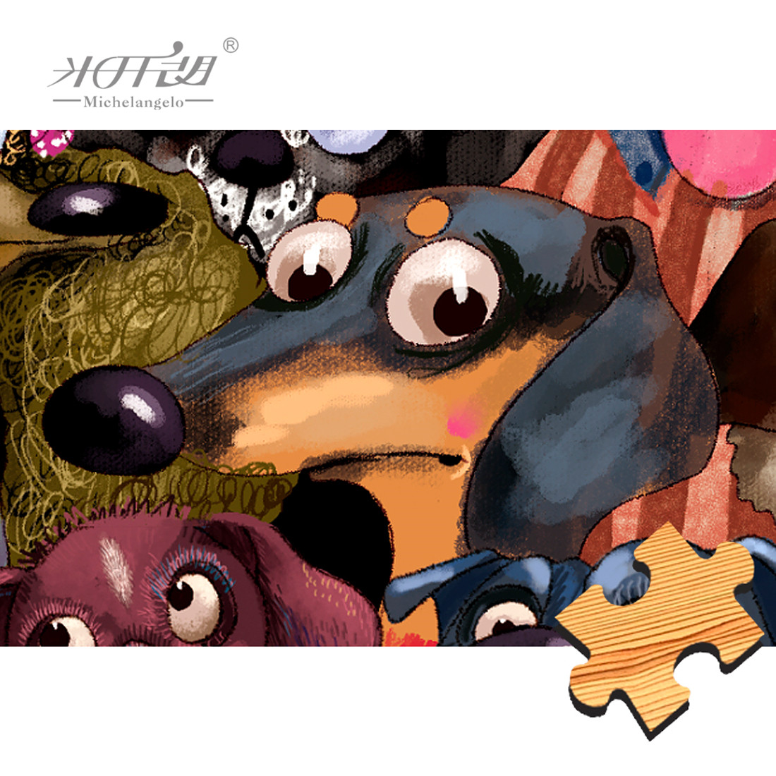 Michelangelo Wooden Jigsaw Puz - Kids Toys Under 500 评论和价格