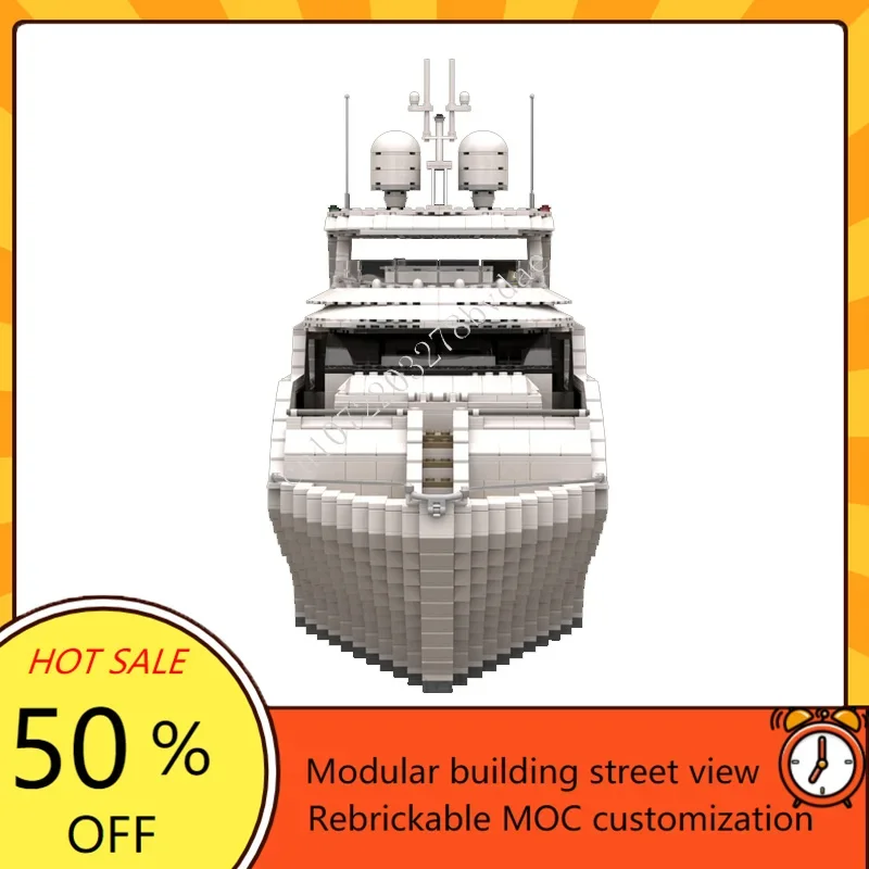 4657PCS Custom MOC Super Yacht - Kids Toys Xmas 评论和价格
