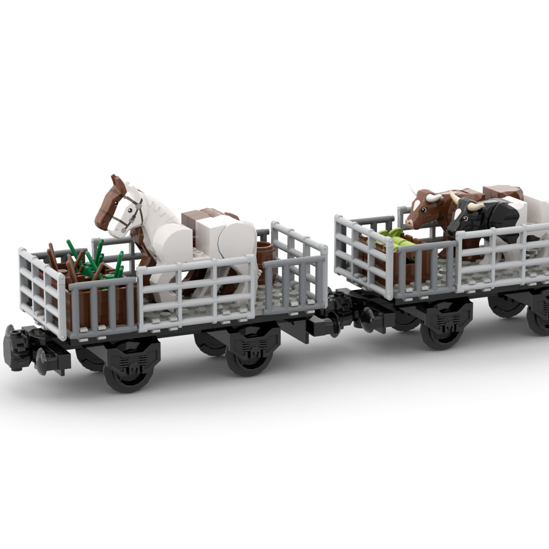 MOC Train Animal Transport Veh - Lego Set Creator 评论和价格