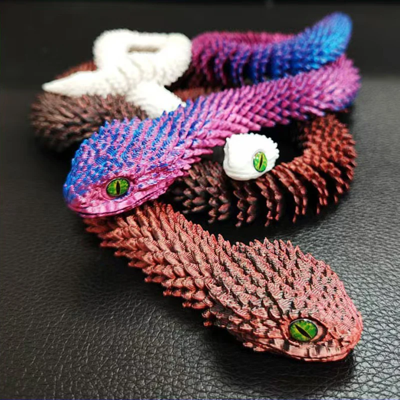 3D Printed Snake Movable Joint - Kids Toys Xmas 评论和价格