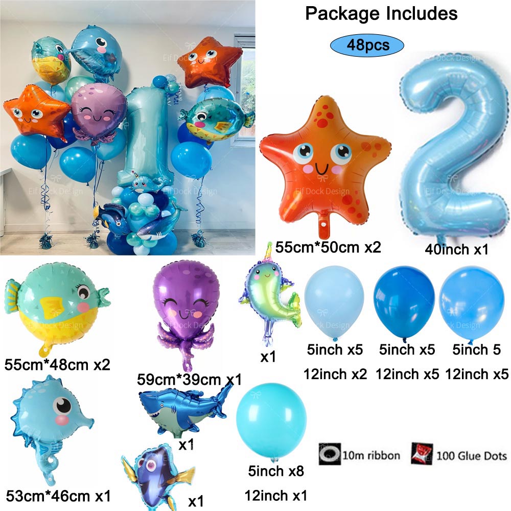 48pcs Sea World Ocean Animal B - Water Balloon Set 评论和价格