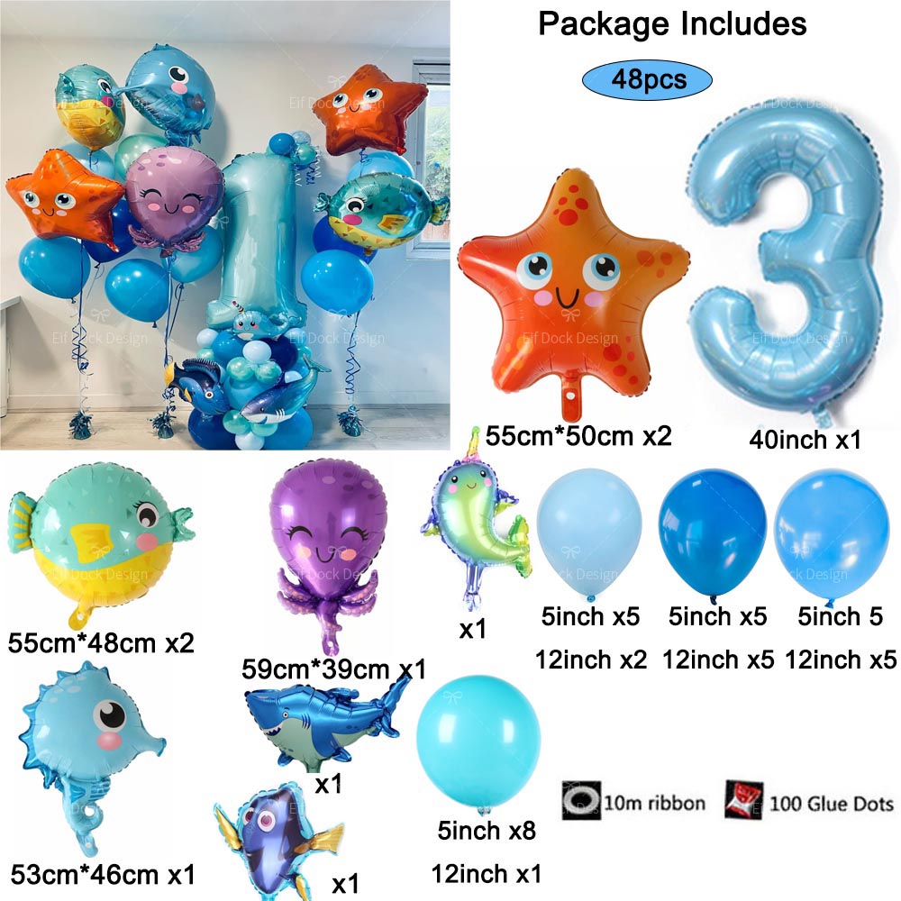 48pcs Sea World Ocean Animal B - Water Balloon Set 评论和价格