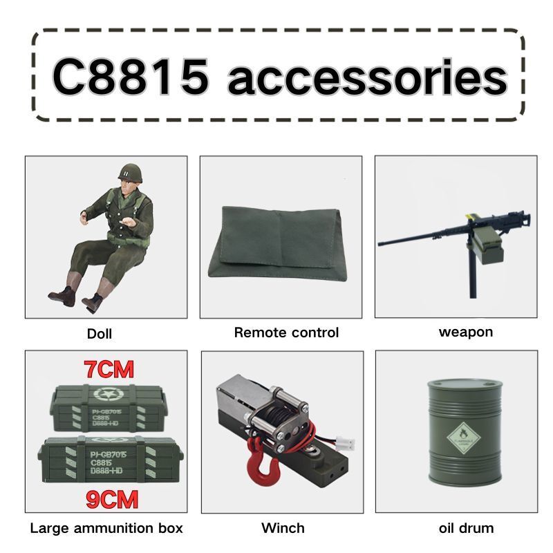 JJRC C8815 RC Car 1941 JEEP WI - Kids Toys Under $10 评论和价格