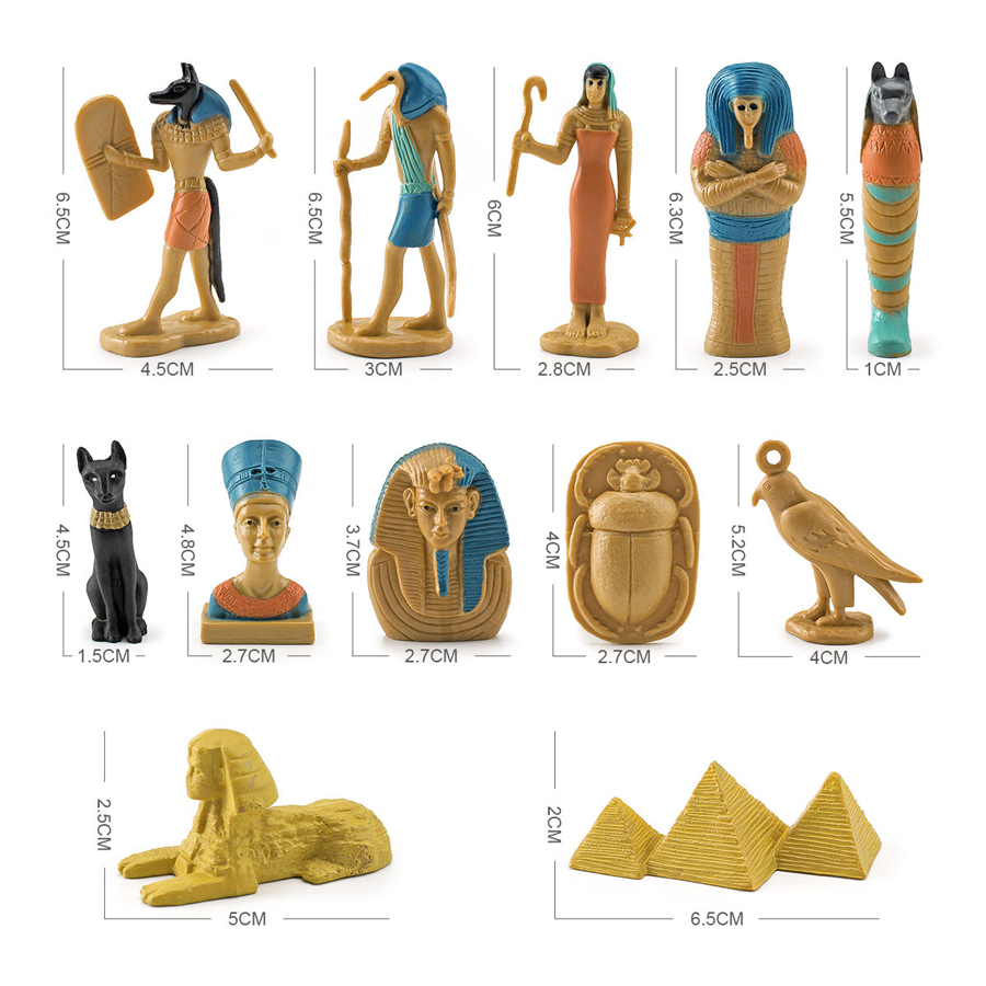 12Pcs Ancient Egypt Figurine P - Kids Toys Under 200 评论和价格