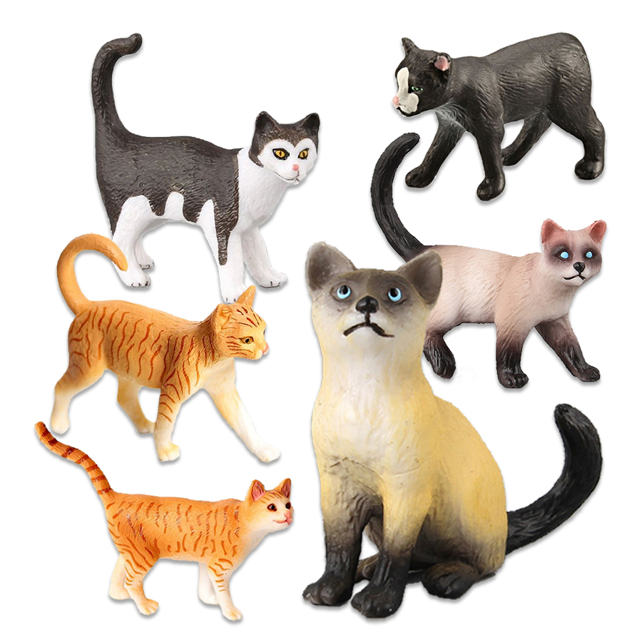 Realistic Plastic Cat Figurine - Kids Toys Under 200 评论和价格