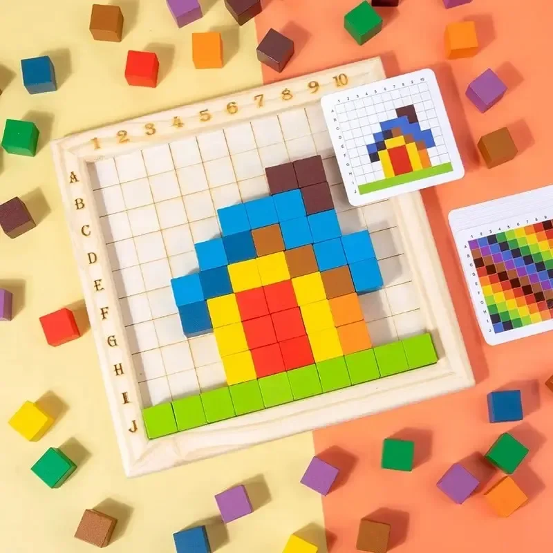 Montessori Color Counting Buil - Kids Toys Under $10 评论和价格