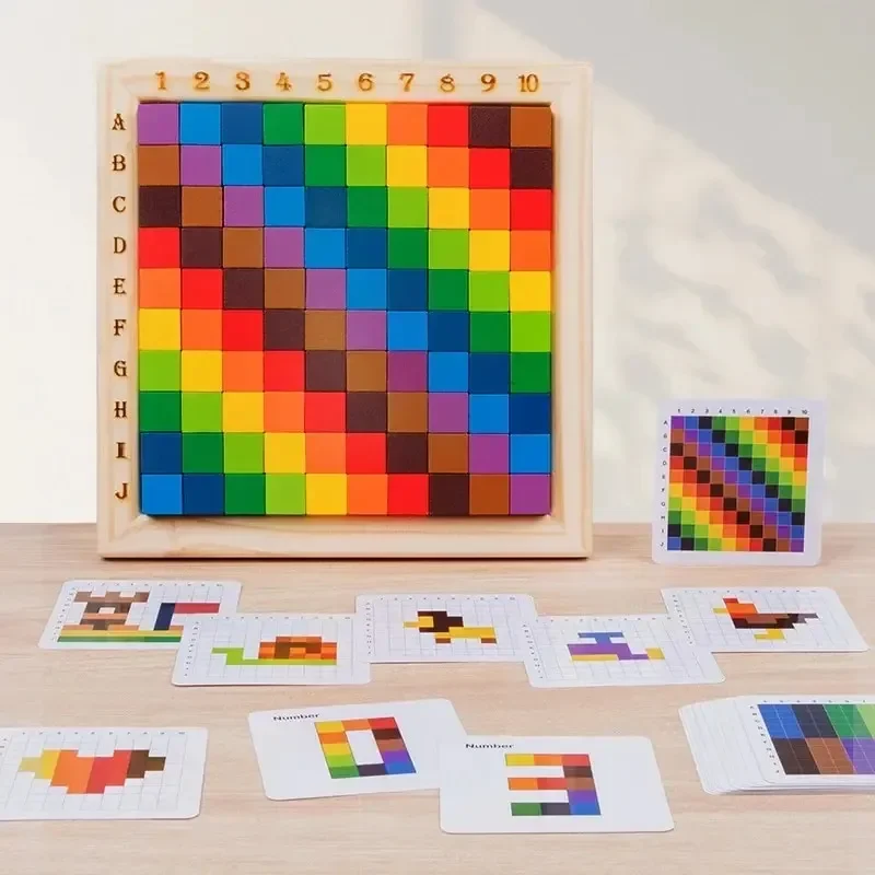 Montessori Color Counting Buil - Kids Toys Under $10 评论和价格