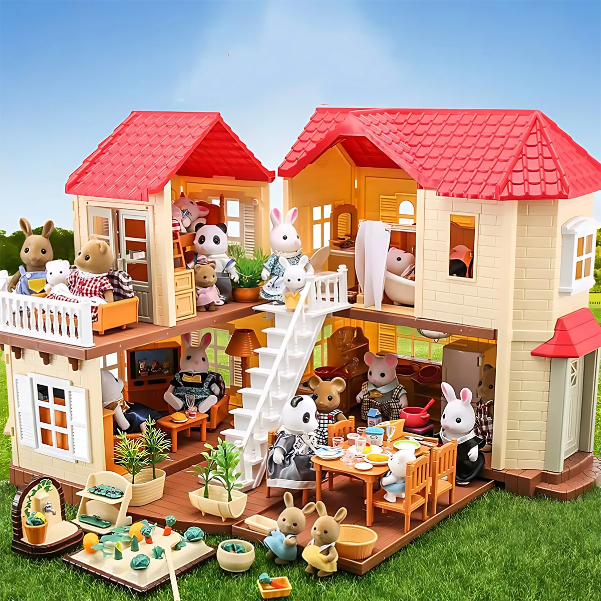 Miniature Furniture 1:12 Dollh - Play Kitchen Set 评论和价格