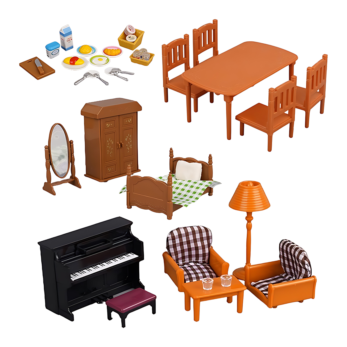 Miniature Furniture 1:12 Dollh - Play Kitchen Set 评论和价格