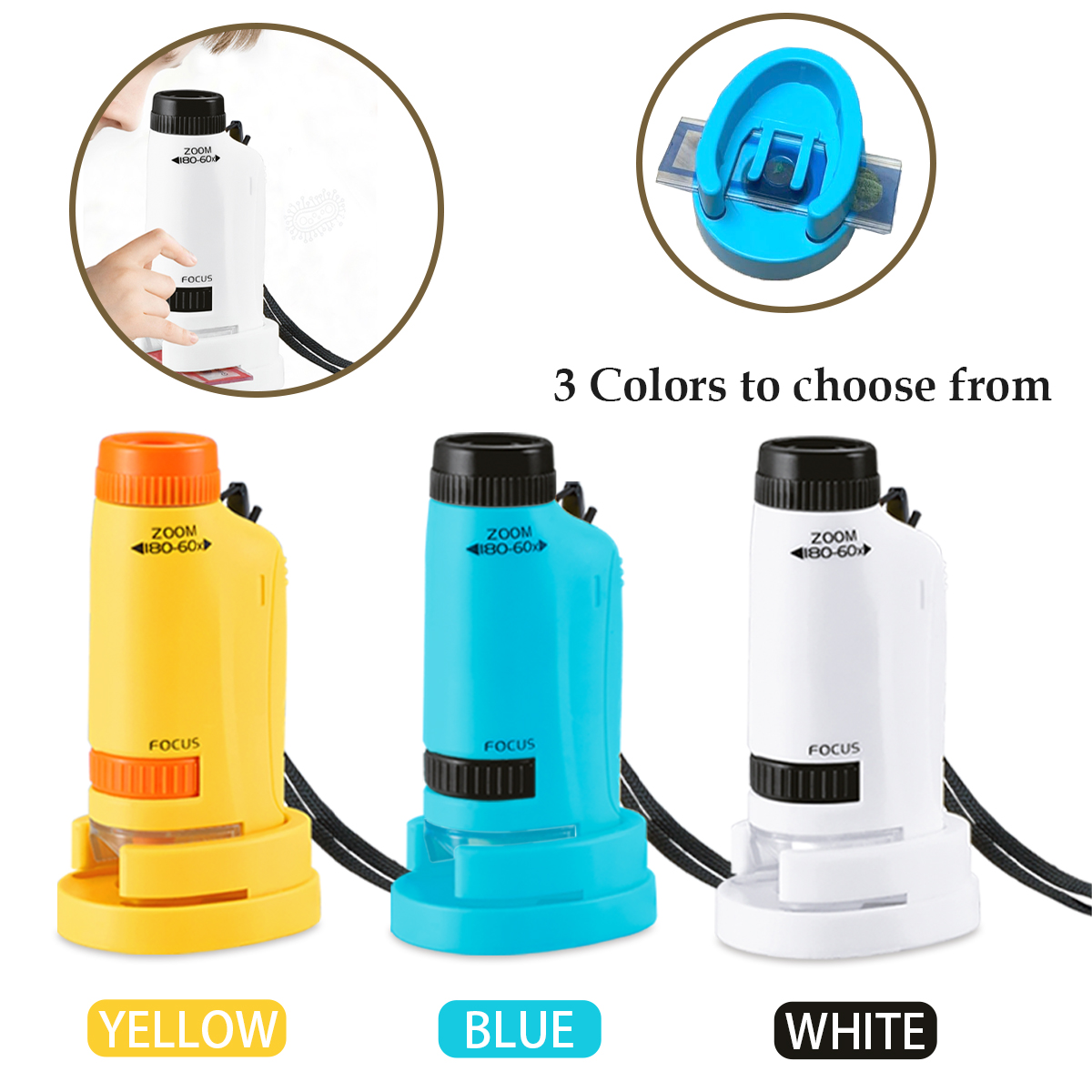 Mini Microscope Handheld Toys  - Microscope Kids Science 评论和价格