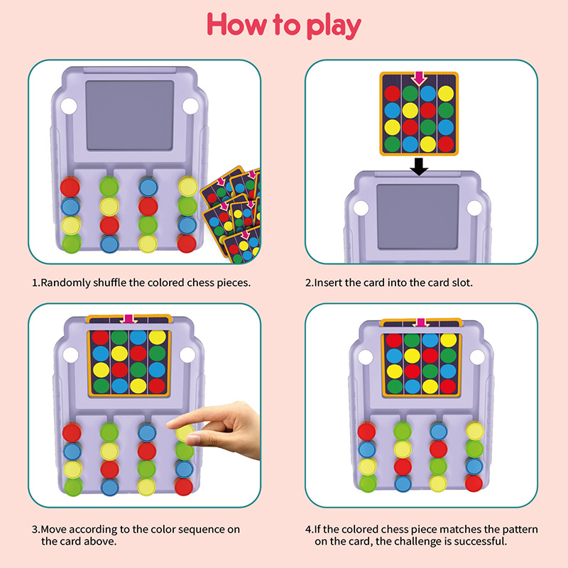 Four-Color Tic-Tac-Toe Logic T - Kids Toys 3 Year Old 评论和价格